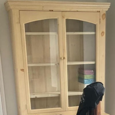 Kitchen cupboard with unused space
